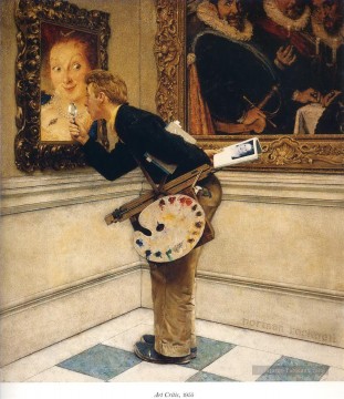 Norman Rockwell Painting - crítico de arte Norman Rockwell